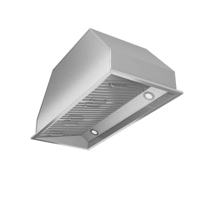 Ancona Chef Insert 34 in. Range Hood with LED in Stainless Steel