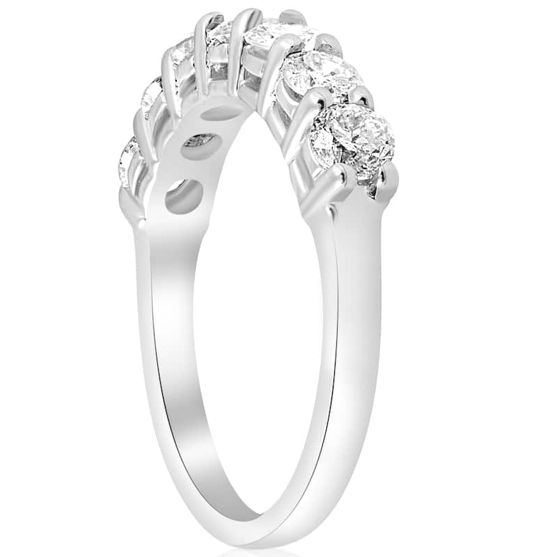 Pompeii3 14k White Gold 1 ct TDW Diamond Wedding Ring