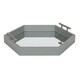 Kate and Laurel - Lipton Hexagon Decorative Tray with Metal Handles - Thumbnail 12