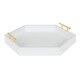 Kate and Laurel - Lipton Hexagon Decorative Tray with Metal Handles - Thumbnail 8