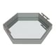 Kate and Laurel - Lipton Hexagon Decorative Tray with Metal Handles - Thumbnail 14