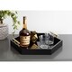 Kate and Laurel - Lipton Hexagon Decorative Tray with Metal Handles - Thumbnail 5