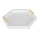 Kate and Laurel - Lipton Hexagon Decorative Tray with Metal Handles - Thumbnail 10