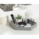 Kate and Laurel - Lipton Hexagon Decorative Tray with Metal Handles - Thumbnail 1