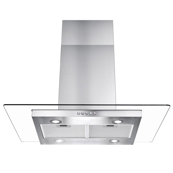 flat glass cooker hood