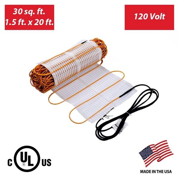 Shop Thermotile In Floor Heating Mat For Ceramic Stone Tile Many Sizes Available Overstock 19975885