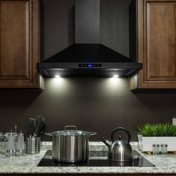 Shop Akdy 30 Stainless Steel Black Finish Wall Mount Kitchen