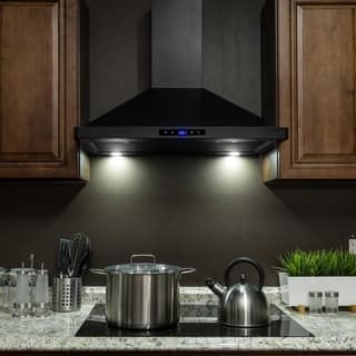 akdy rh0325 30 black stainless steel wall mount range hood touch panel mesh filters kitchen - Kitchen Exhaust Hood akdy rh0325 30 black stainless steel wall mount range hood touch panel mesh filters kitchen - Kitchen Exhaust Hood