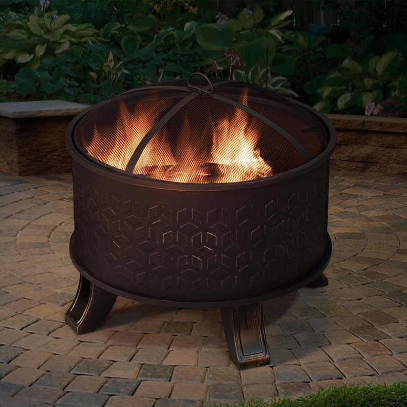 Shop Sunjoy Wood Burning Fire Pit Free Shipping Today