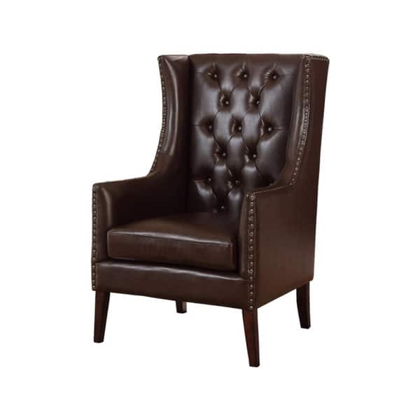 Shop Lc03 Brown Executive Wingback Chair Overstock 19976861