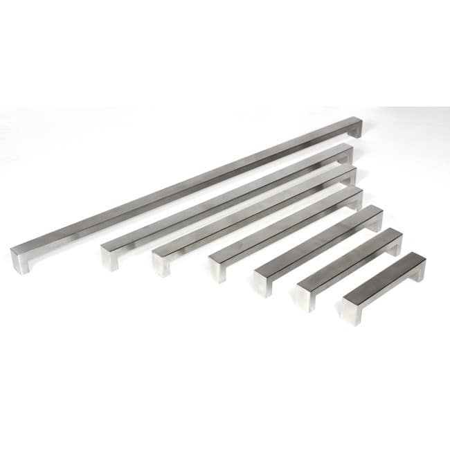 6-3/4-Inch (171mm) BOLD Design Stainless Steel Brushed Nickel Contemporary Cabinet Bar Pulls (Set of 10)