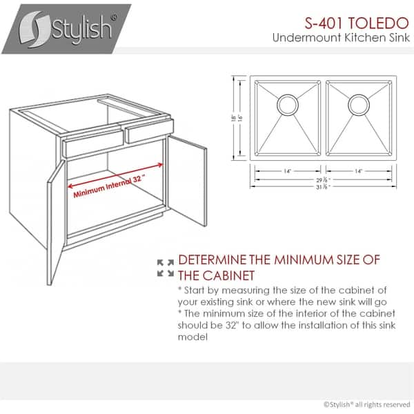 Shop 31 L X 18 W Double Basin Undermount Kitchen Sink With