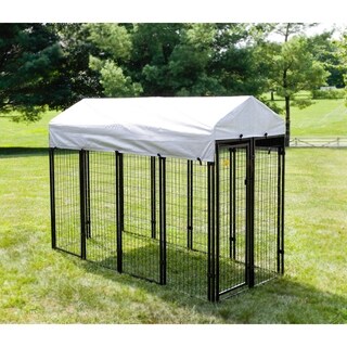KennelMaster 8 ft. x 4 ft. x 6 ft. Welded Wire Kennel Kit