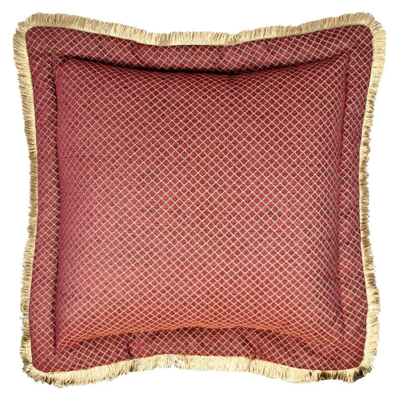 Sherry Kline Tangiers Flanged 30-inch European Pillow - Red