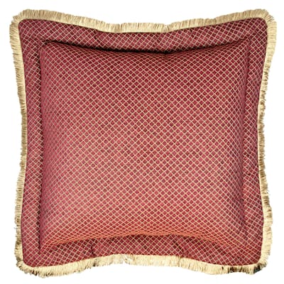 Sherry Kline Tangiers Flanged 30-inch European Pillow - Red