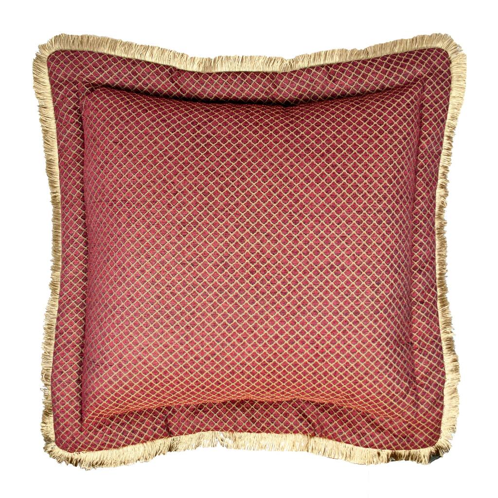 Sherry Kline Tangiers Flanged 26-inch European Sham - Red