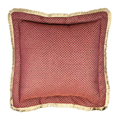 Sherry Kline Tangiers Flanged 26-inch European Sham - Red