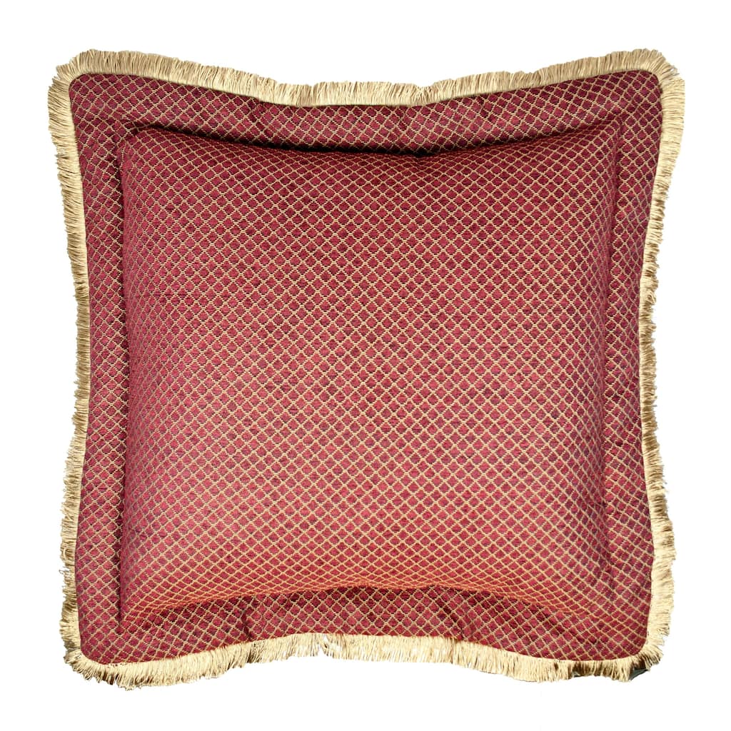 Sherry Kline Tangiers Flanged 26-inch European Sham - Red