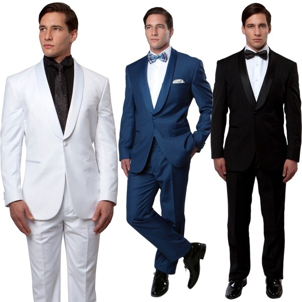 Slim Fit Tuxedo 2PC Shawl Collar Tuxedo for Men-All Occasion Tuxedos