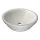 ANZZI Cliffs of Dover Natural Stone Vessel Sink in White Marble - Bed ...