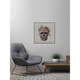 Marmont Hill - Handmade Floral Skull III Floater Framed Print on Canvas ...