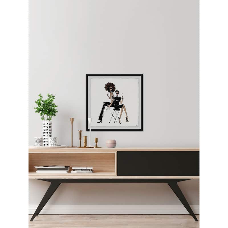 'Style at Any Age' Framed Painting Print - Multi-Color