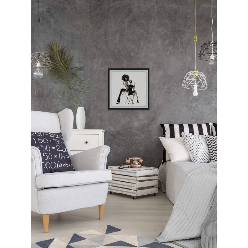 'Style at Any Age' Framed Painting Print - Multi-Color
