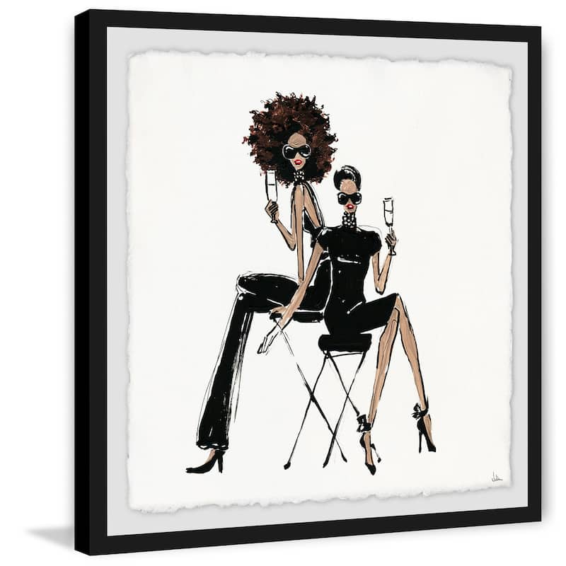 'Style at Any Age' Framed Painting Print - Multi-Color