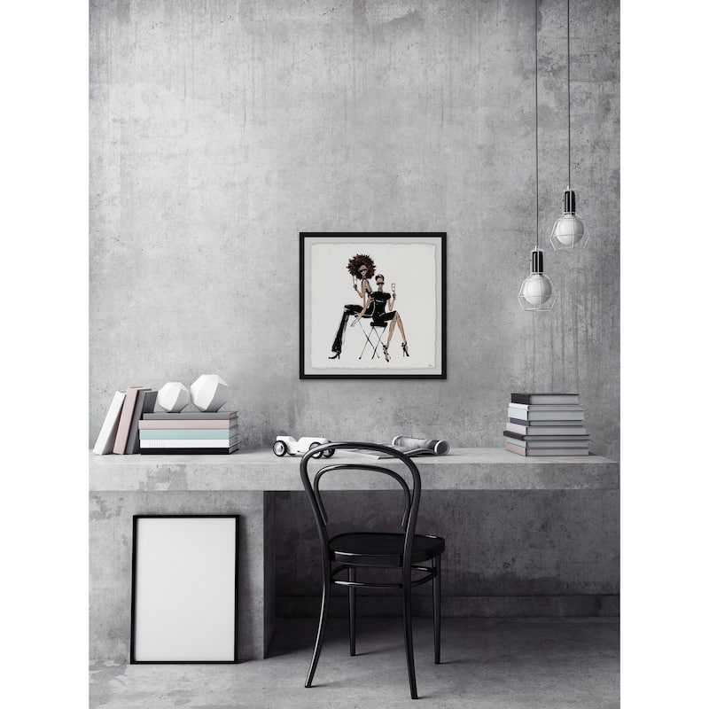 'Style at Any Age' Framed Painting Print - Multi-Color