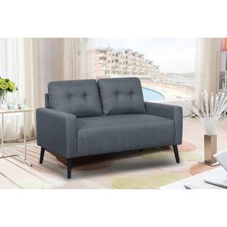 Amelia Tufted Back Mid-Century Loveseat