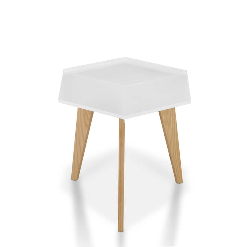 Keln Contemporary 19-inch Metal Geometric Side Table by Furniture of America