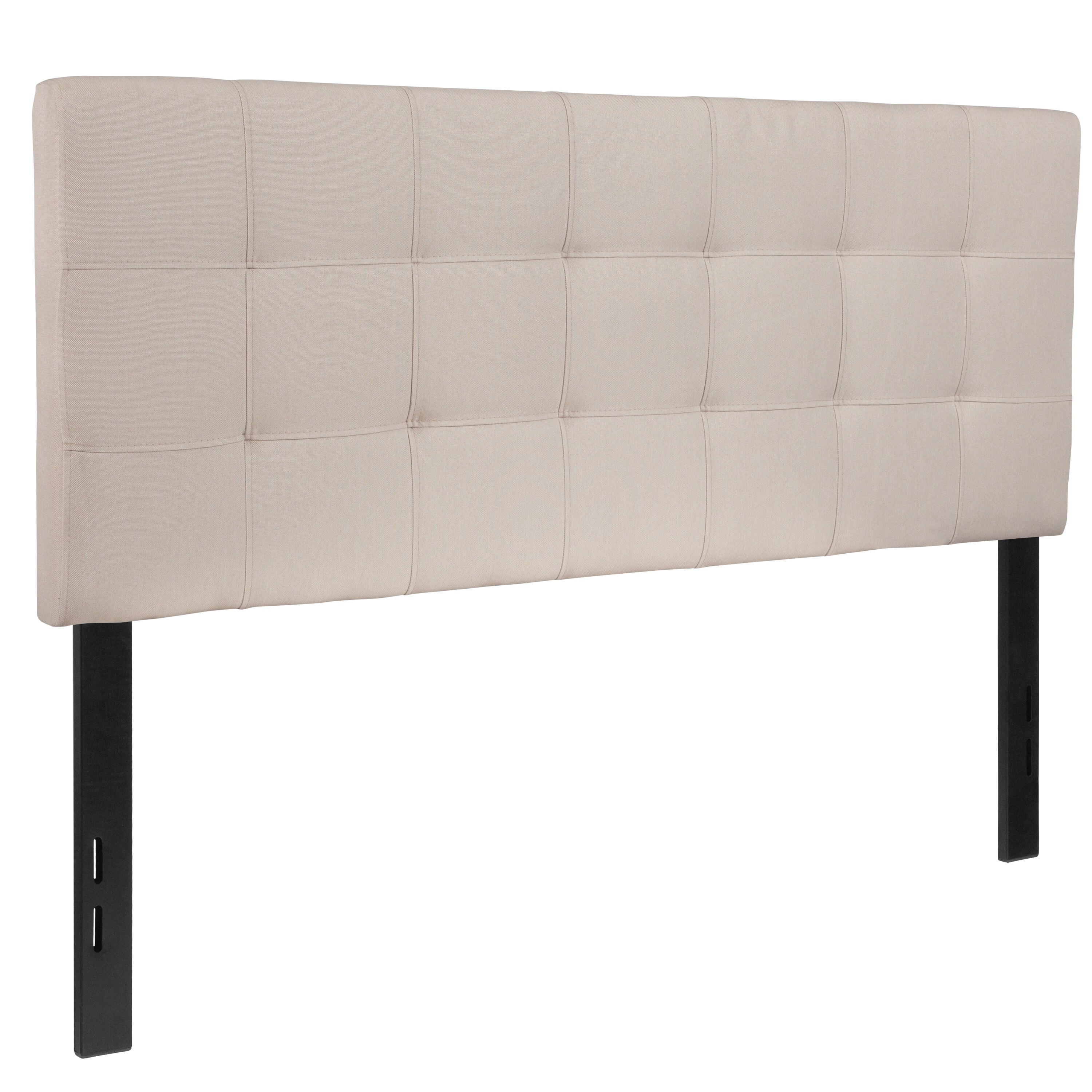 Princeton Full Size Beige Fabric Upholstered Headboard Beige Full eBay