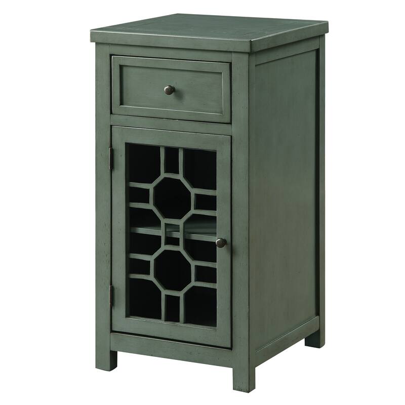 Emma Transitional 18-inch Solid Wood 1-Drawer Side Table by Furniture of America