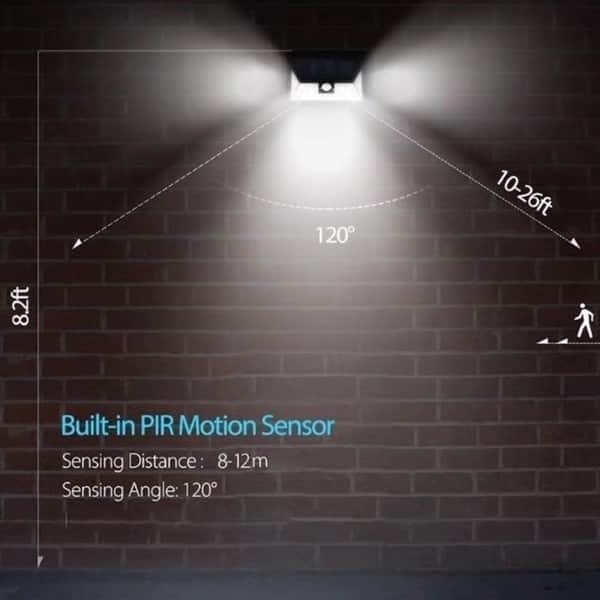 9CGOGO Motion Sensor Lights,Wireless 24LEDs Solar Lights Outdoor with Wide Lighting Area,Easy Install Waterproof Security Lights for Back Yard,Driveway,Garage,Front Door and More