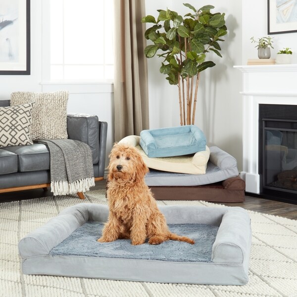 furhaven plush & suede orthopedic dog bed