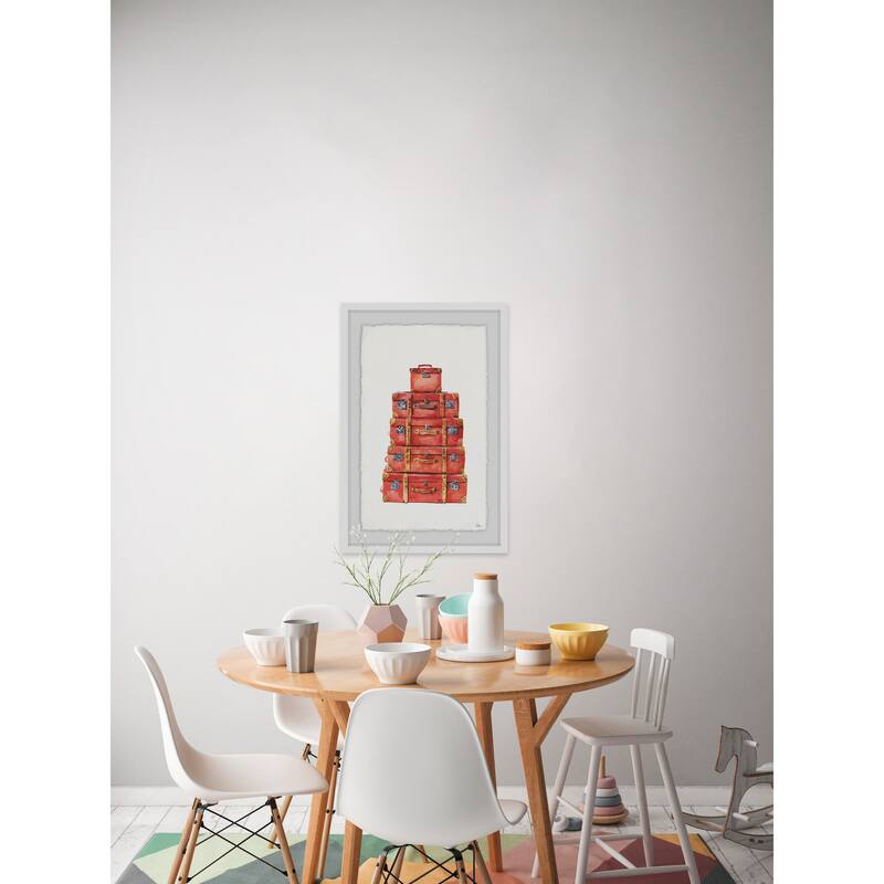 'Going Home' Framed Painting Print - Multi-Color