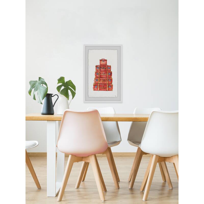 'Going Home' Framed Painting Print - Multi-Color