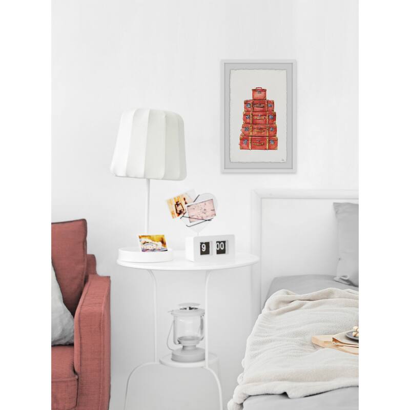 'Going Home' Framed Painting Print - Multi-Color