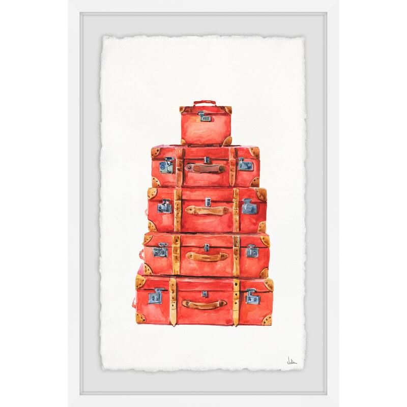 'Going Home' Framed Painting Print - Multi-Color