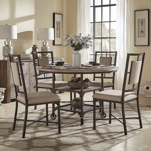 Shop Dania Industrial Round Dining Set By Inspire Q Classic