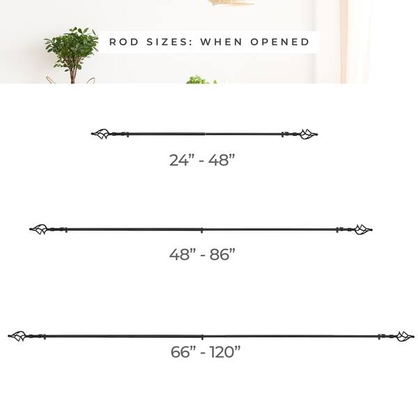 Shop Chicology Curtain Rod Modern Farmhouse Twisted Cage Finial
