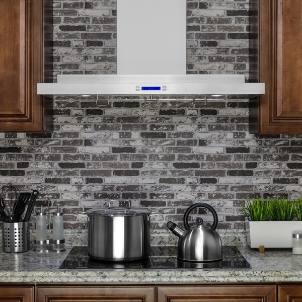 Golden Vantage RH0181 30" Stainless Steel Wall Mount Range Hood Display Light Baffle Filter