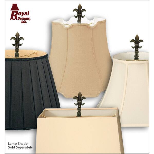 Royal Designs Fleur De Lis Lamp Finial For Shade Fleur De Lis Lamp Finial For Shade