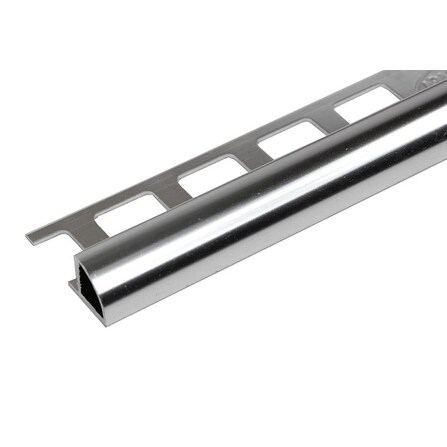 chrome finish aluminum polished tile trim edge round foot thin