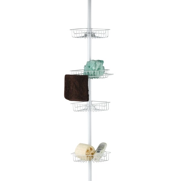 Sweet Home Collection 4 Tier Corner Caddy (White)