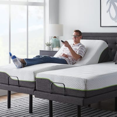 Memory Foam Mattress Adjustable Bed Set by Lucid Comfort Collection