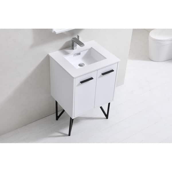 Shop Bosco 24 Modern Bathroom Vanity W Quartz Countertop And