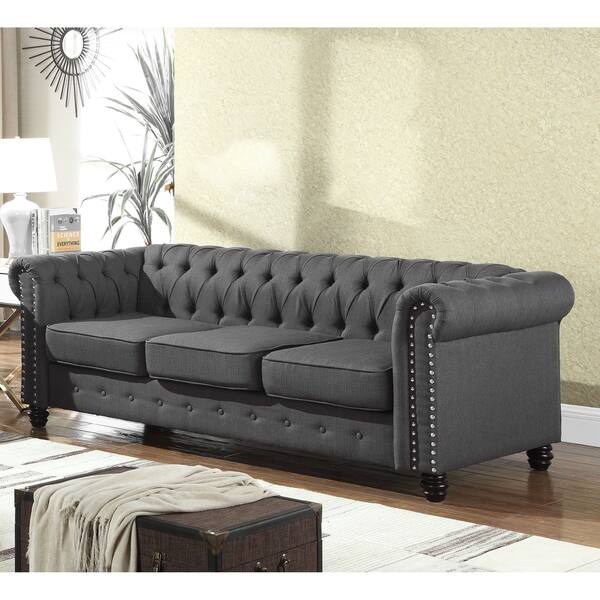 Shop Best Master Furniture Tufted Upholstered Sofa Free Shipping