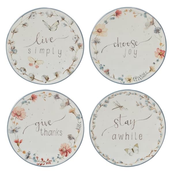 Certified International Country Weekend Canape Plates (Set of