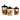 Certified International Gilded Rooster 3-piece Canister Set